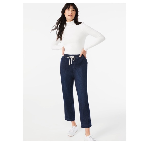 free assembly Pants - Free assembly denim crop jogger size xl